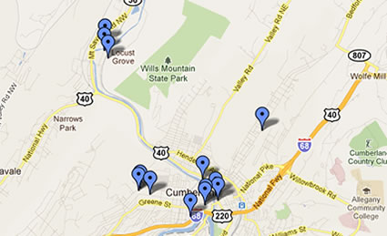 Map of our properties